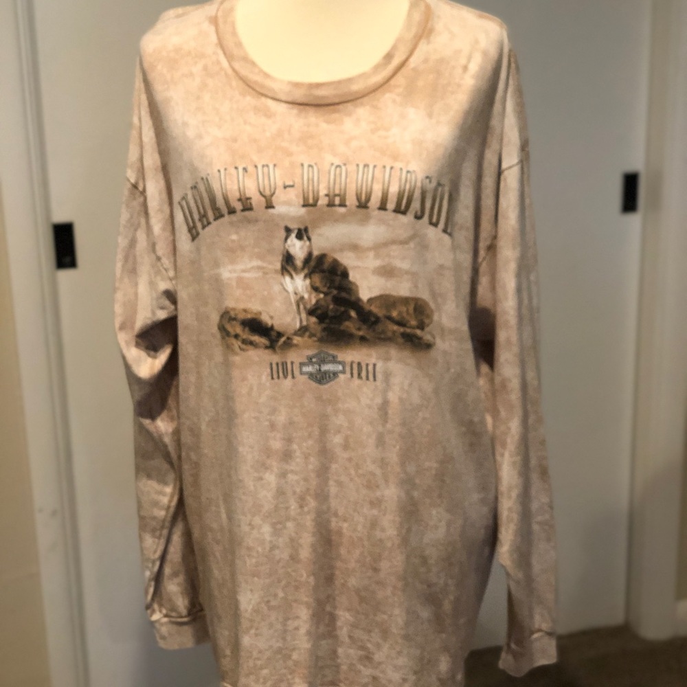 Harley Davidson t-shirt stonewashed L